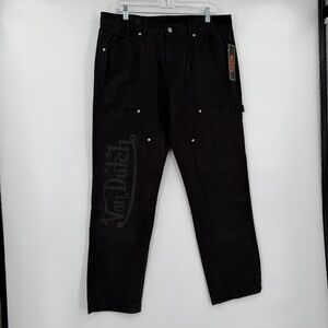 Von‎ dutch double knee graphic cargo jeans 34x30